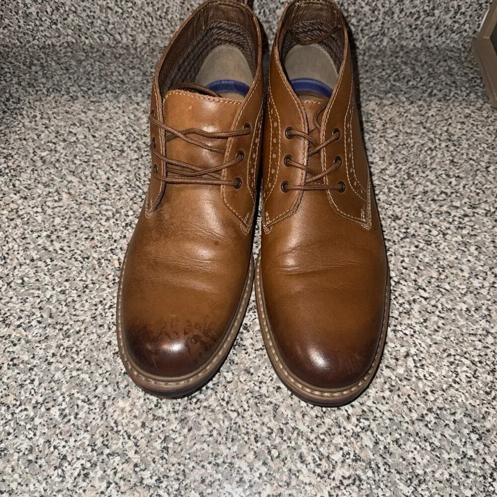 Men's‎ Bostonian Wedding Casual Brown Leather Ankle Boots sz 10.5 US